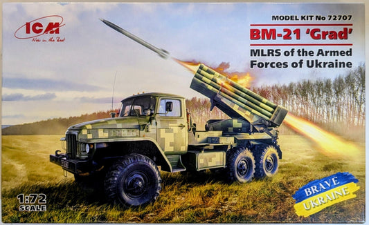 ICM 1/72 Ukrainian BM-21 Grad Multiple rocket System