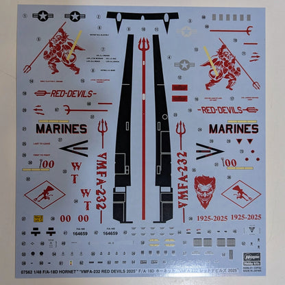 Hasegawa 1/48 F/A-18D Hornet `VMFA-232 Red Devils 2025`