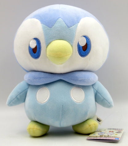 Bandai Spirits PokePeace Fluffy Plush Stuffed Toy Piplup & Scorbunny Pokemon Piplup