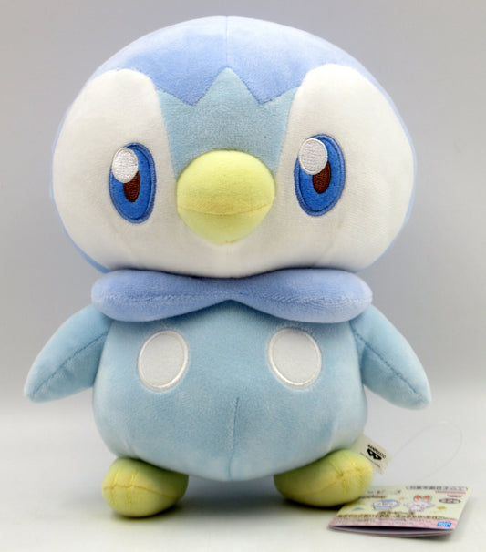 Bandai Spirits PokePeace Fluffy Plush Stuffed Toy Piplup & Scorbunny Pokemon Piplup