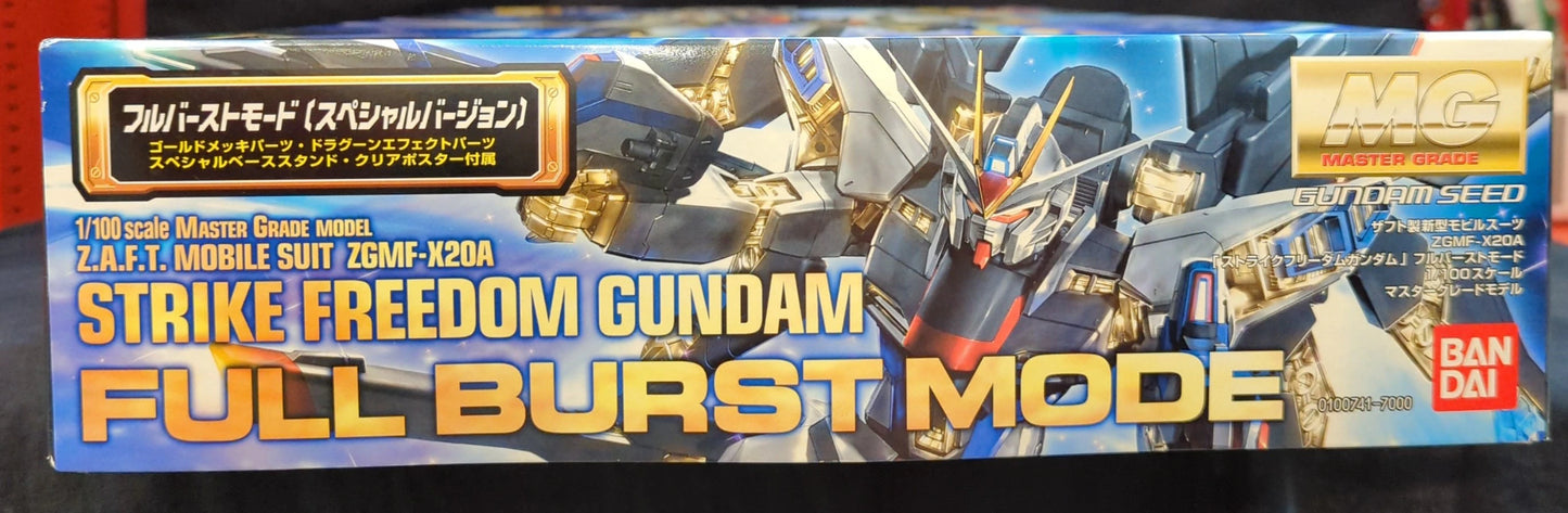 Bandai MG 1/100 Mobile Suit Gundam Seed Destinies Strike Freedom Gundam/Full Burst Mode