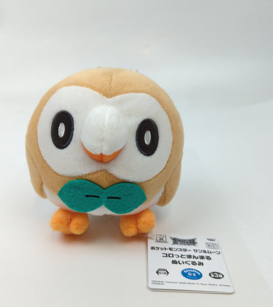 Banpresto Korotto Manmaru Nuigurumi Pokemon Sun and Moon Rowlet