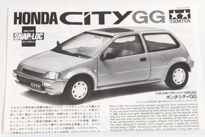 Tamiya 1/24 Série de voitures de sport No.69 Kit à pression à l'échelle Honda City GG 24069