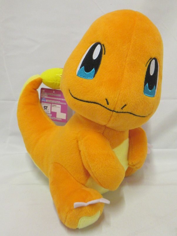 Bandai Spirits Look at the tail!  Huge Stuffed Toy Charmander & Pachirisu Pokemon Charmander