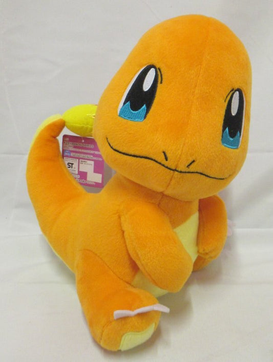 Bandai Spirits Look at the tail!  Huge Stuffed Toy Charmander & Pachirisu Pokemon Charmander