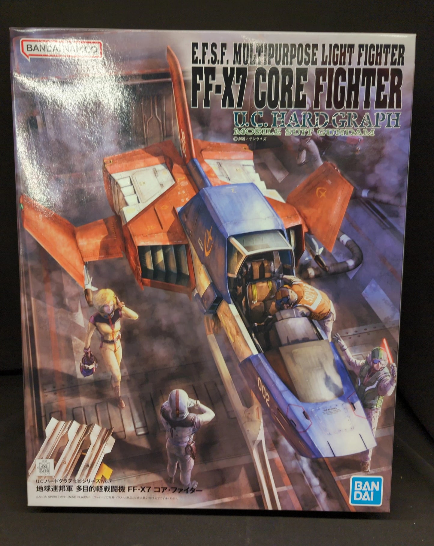 Bandai UC HARD GRAPH Bandai Namco version Earth Federation Forces Multipurpose Light Fighter FF-X7 Core Fighter 1/35