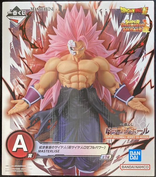 Bandai Spirits Ichiban Kuji Dragon Ball SUPER DRAGONBALL HEROES 5th MISSION A Prize Red Masked Saiyan (Super Saiyan Rose Full Power) MASTERLISE