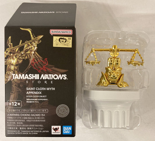 BANDAINAMCO/BANDAISPIRITS Saint Seiya Myth Cloth APPENDIX Masami Kurumada Libra Live Lacrosse Gold Cloth Object Resale Edition