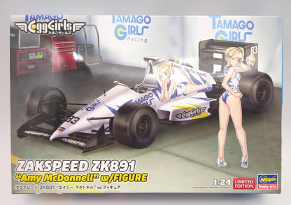 Hasegawa 1/24 LIMITED EDITION SP685 Zakuspeed ZK891 `Amy McDonnell` w/Figure 52485