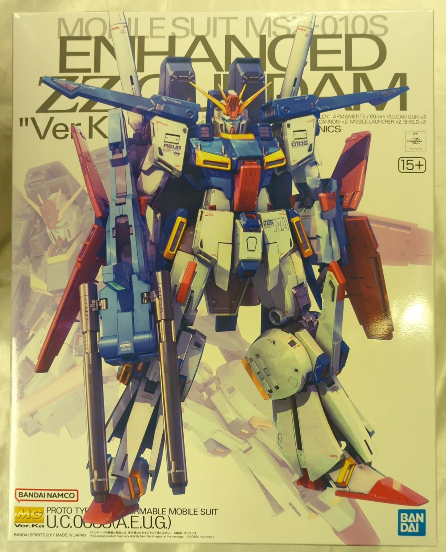 BANDAISPIRITS MG 1/100 Bandai Namco Enhanced double Zeta Gundam Ver.Ka/15+