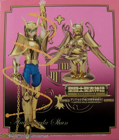 BANDAI Saint Seiya Myth Cloth Masami Kurumada Andromeda Shun First Bronze Cloth -LIMTED GOLD ANDROMEDA-