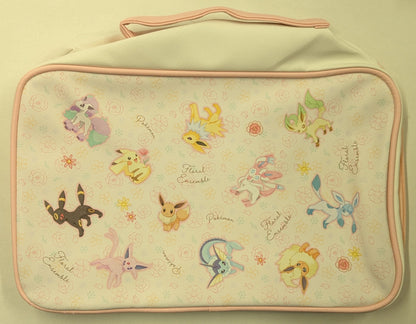 Sega Platinum Zakka Handbag / Floral Ensemble Pokemon Pink / Pikachu& Eevee