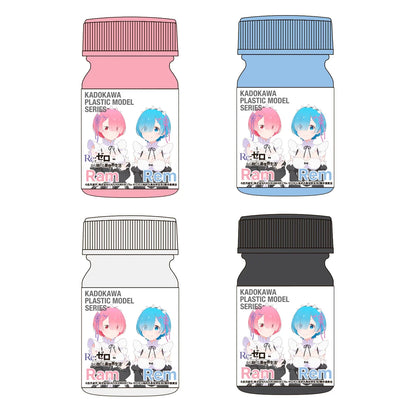 KADOKAWA PLASTIC MODEL SERIES "Re:Zero - Commencer la vie dans un autre monde" Ensemble de couleurs spéciales Lam Rem <<4 couleurs>