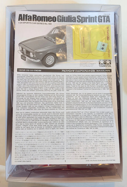 Tamiya 1/24 Sports Car Series No. 188 Alfa Romeo Giulia Sprint GTA 24188