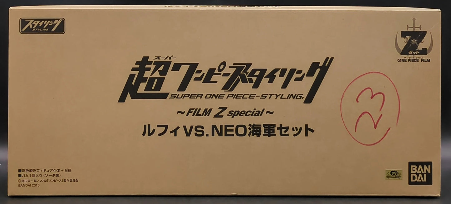 Bandai Super One Piece-Styling/One Piece Film Z Luffy vs Neo Navy set