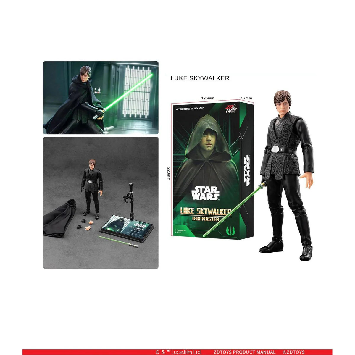 Infinity Action X series Luke Skywalker (Mandalorian version)