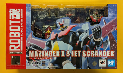 Bandai ROBOT Spirituosen < SIDE SUPER > Mazinger X & Jet Scrander X