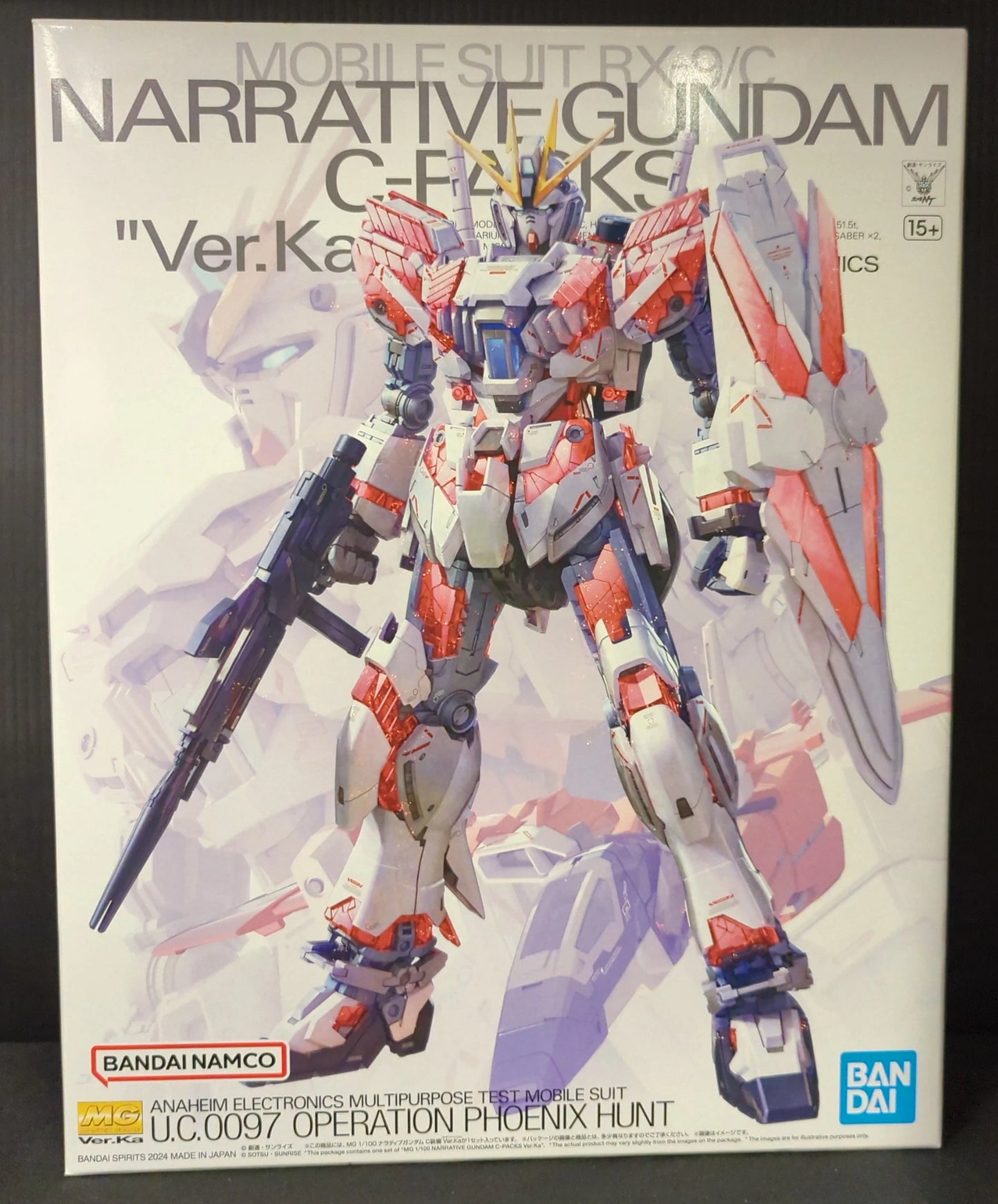 BANDAI SPIRITS MG 1/100 Mobile Suit Gundam NT (Narative) Narrative Gundam C-Packs Ver.Ka