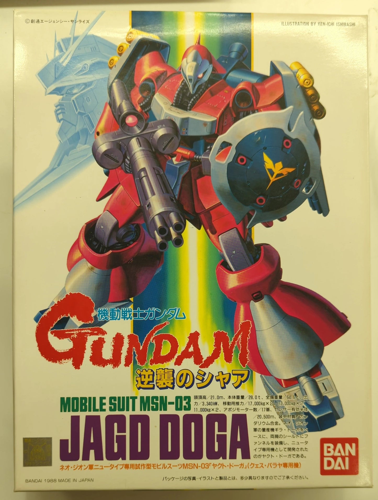 Bandai SYSTEMINJECTION 1/144 Mobile Suit Gundam: Char's Counterattack Jagd Doga(Quess Paraya Custom Unit) / Postal Code 3 digits / ST(8) / Saint Seiya flyer included 7