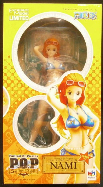MegaHouse POP Sailing Again/One Piece Nami Crimin ver. with book Bonus Item