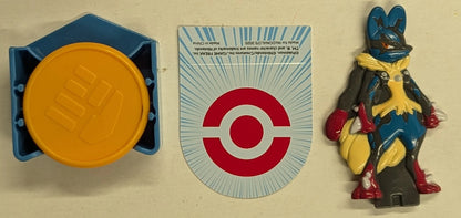 McDonald's Happy set Pokemon Mega Lucario Pop-Up Battle Disc Launcher Series 1