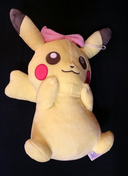 Banpresto Girlish PIKACHU Huge Stuffed Toy Girlish Pikachu (Ribbon)