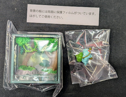 Re-Ment Pokemon Frame Deep Green Forest Pokemon Bulbasaur 1