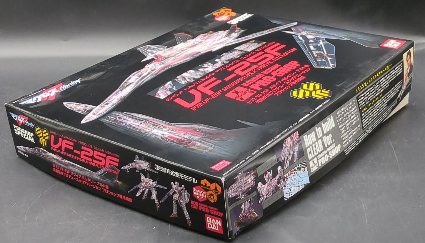 Bandai 1/72 3-Form Kanzen Henkei Model VF-25F Messiah Valkyrie Alto Custom (Shoji Kawamori Clear Ver.)