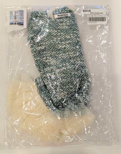Nine9 Style Doll SD16 Snow mink ball knitwear & one-piece slip(Mint)