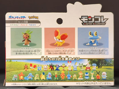 Takara Tomy MonColle Departure 3-Pokemon Set: Pokemon 30th Anniversary Kalos Region
