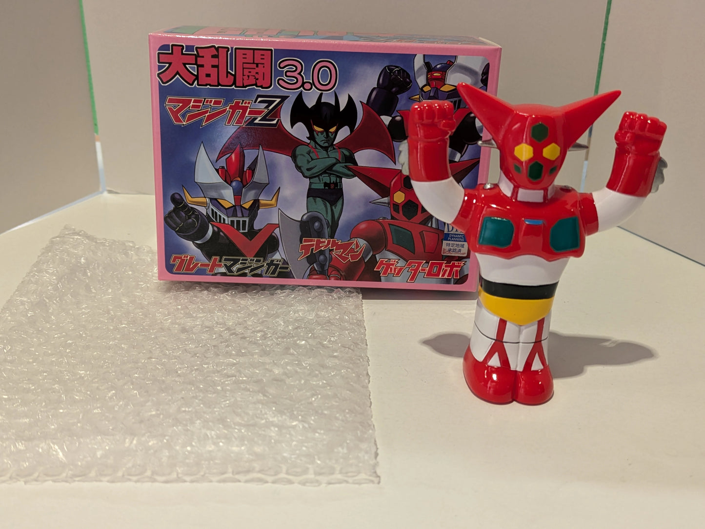 KAIJU ONE Mazinger Z Brawl ver.3.0 Getter 1 Finger Puppet Red Molding/White/Green