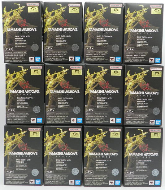 BANDAINAMCO/BANDAISPIRITS Saint Seiya Cloth Myth APPENDIX/Appendix Masami Kurumada Gold Cloth Object/20th Anniversary ver. All 12 Types Assorted set Box All 12 Types