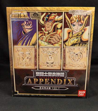 BANDAI Saint Seiya Myth Cloth APPENDIX/ Appendix Masami Kurumada Gold Cloth Box Vol.1/ Tamashii Web Limited Edition 1