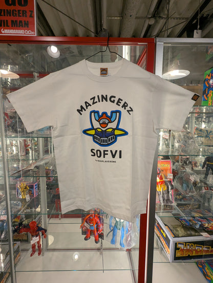 NEO PLAYER ONE Mazinger Z T-shirt, short sleeve, size L, white
