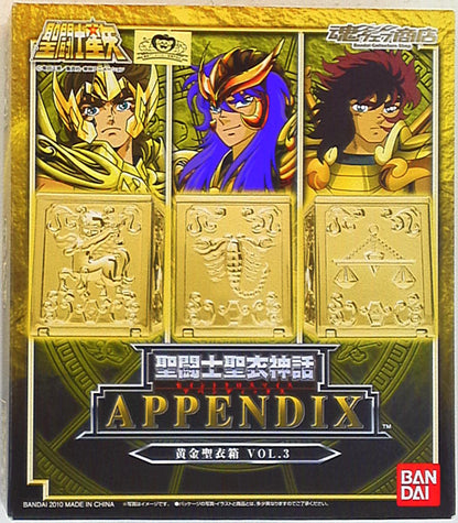 BANDAI Saint Cloth Myth APPENDIX / Appendix Masami Kurumada Gold Cloth box Vol. 3 / Tamashi Web Limited edition