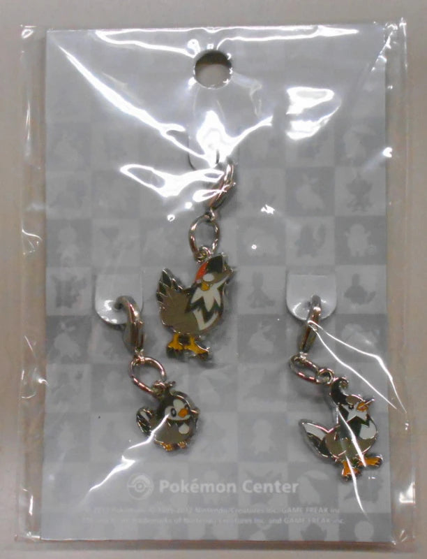 Pokemon Metal charm 396 397 398 Pocket Monsters Mukkuru, Mukkubird, Staraptor