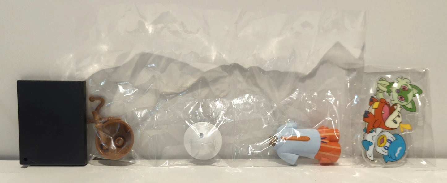 Pokemon Miniature Torso Pocket Monsters Orange Academy and Meowth, Hogtail, and Squishy 5