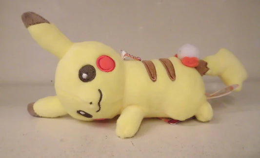 Banpresto Huge Stuffed Toy That Can Be Attached to a Bag ~Fluffy and Stylish~ Pokemon Pocket Monsters Sun and Moon Pikachu ( Nesoberi Tail Ribbon)