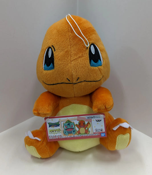Bandai Spirits Take Me with You Huge Stuffed Toy Bulbasaur & Charmander Pokemon Sun and Moon Charmander
