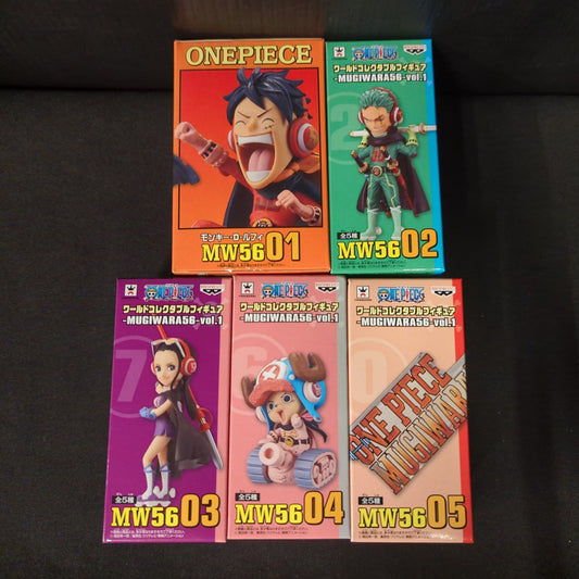 Banpresto WCF One Piece MUGIWARA56-vol.1 Complete 5 Piece Set