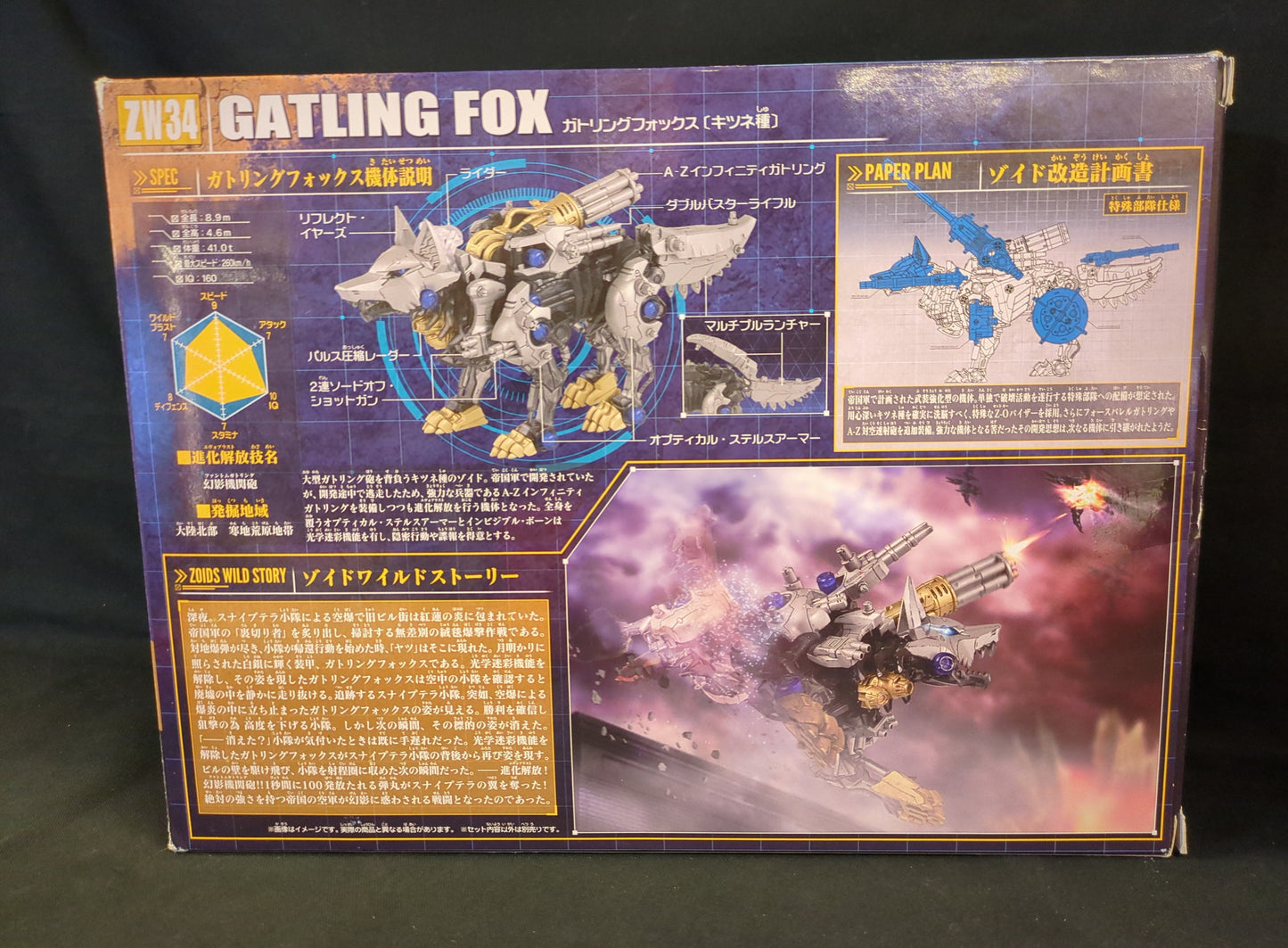 Takara Tomy Wild Gatling Fox ZW34
