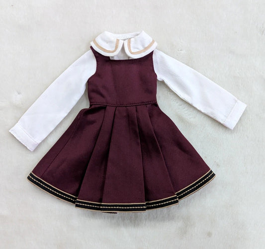 Volks MSD Girl Size Costume Coordinated Model Costume (Musical Note Ribbon Burgundy One Piece )