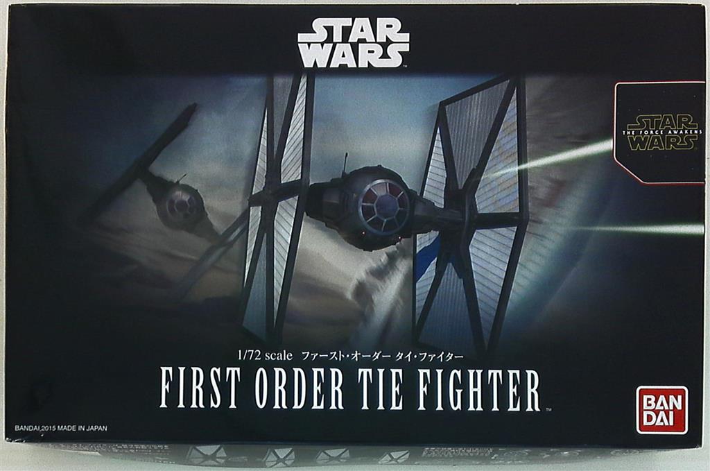 Bandai plastic model kit FIRST ORDER TIE FIGHTER 1/72 scale
