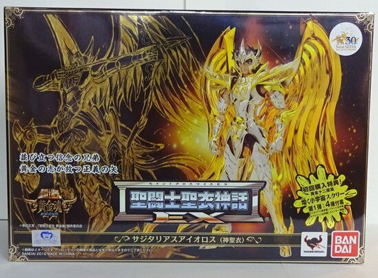 BANDAI Saint Seiya Myth Cloth EX Masami Kurumada Sagittarius Aiolos (God Cloth) / God Cloth with First Edition Bonus