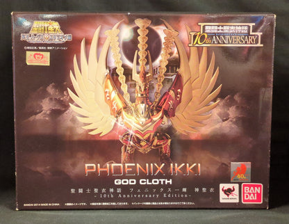 BANDAI Saint Seiya Myth Cloth Masami Kurumada Phoenix Ikki God Cloth 10th Anniversary Edition