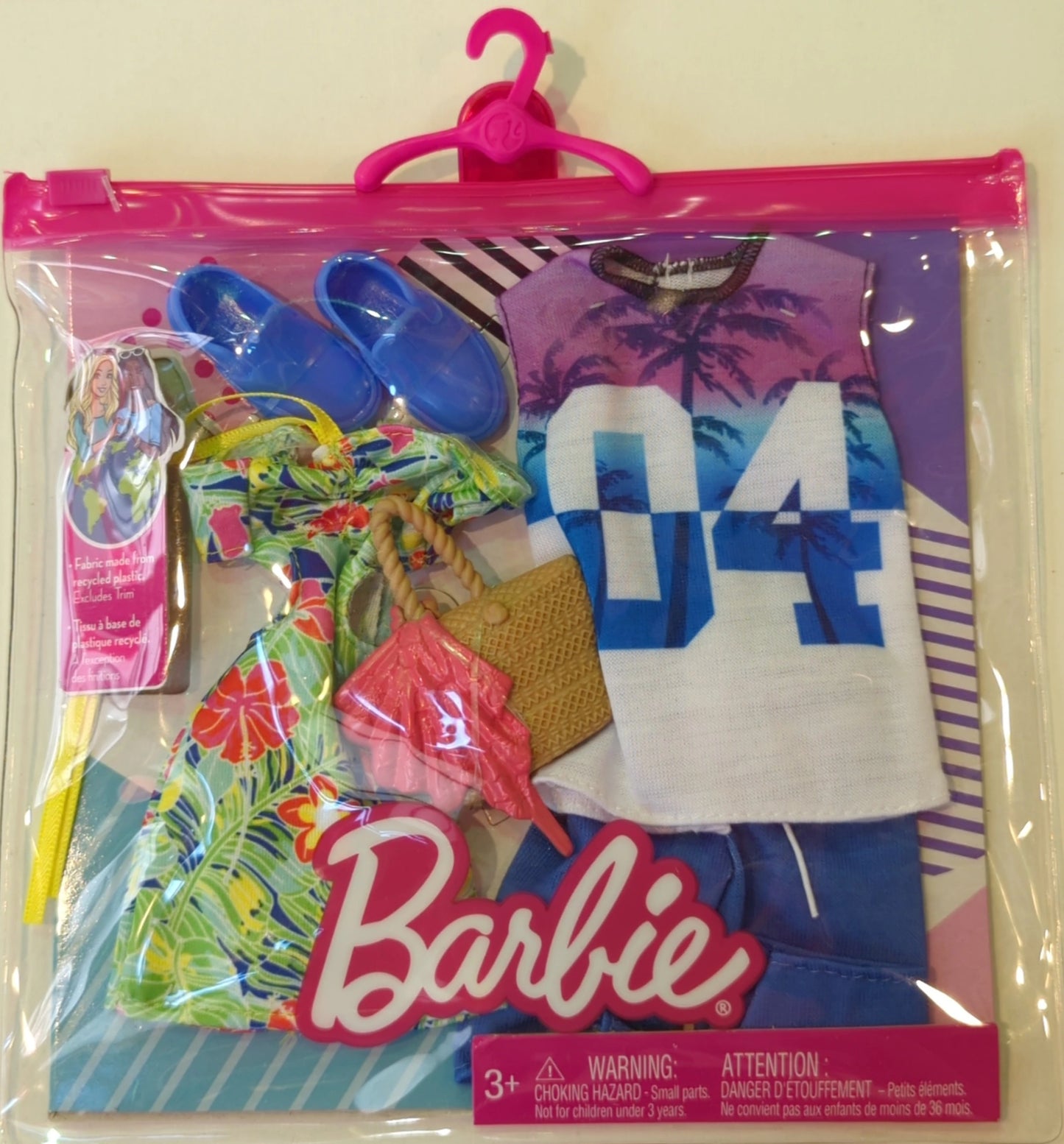Mattel - Barbie Fashion Dress 2-Pack Hibiscus Pattern Dress HBV72