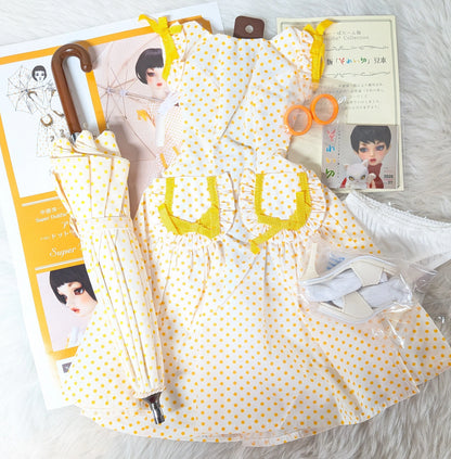 Volks Default Costume SDGr Girl Alice Dot One Piece + Shoes + Umbrella