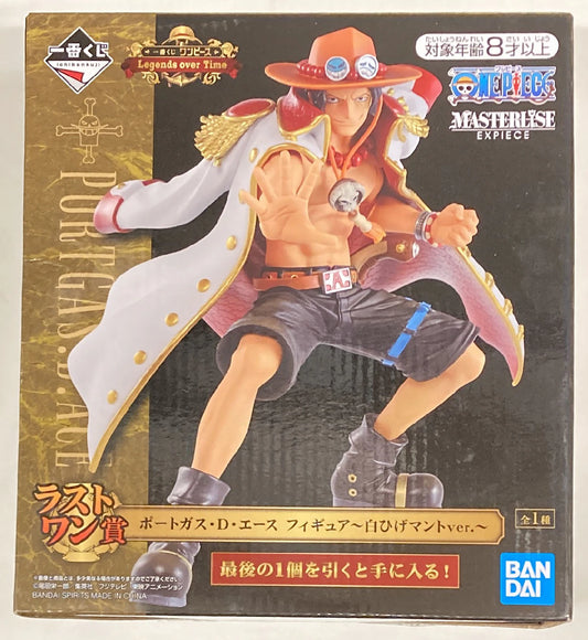 Bandai Spirits Ichiban Kuji One Piece Legends over Time Last One Prize Portgas D. Ace Figure Whitebeard Cloak Ver.
