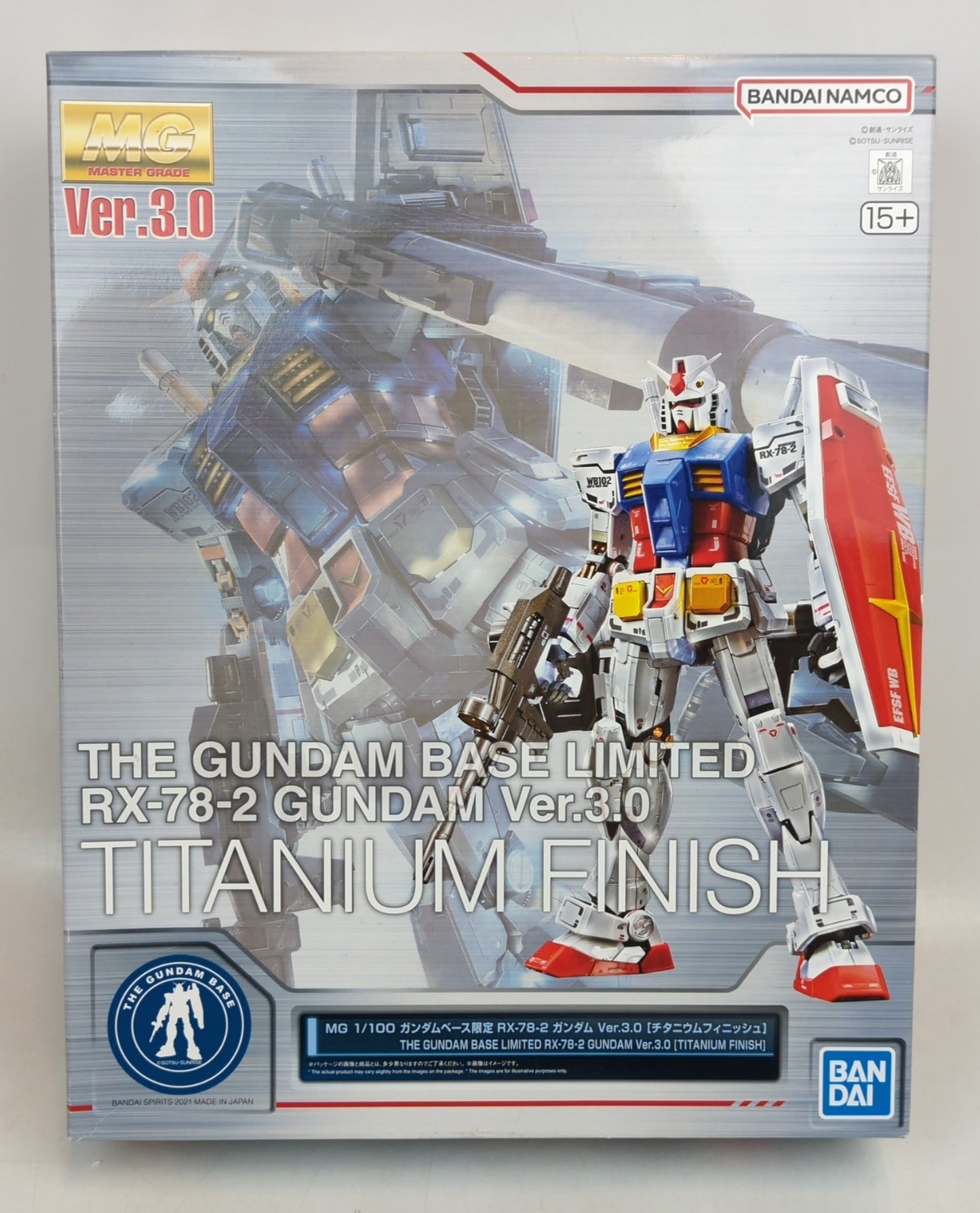BANDAI SPIRITS MG 1/10 0 Bandai Namco version Gundam ver3.0/Titanium Finish 15 + (indicated)