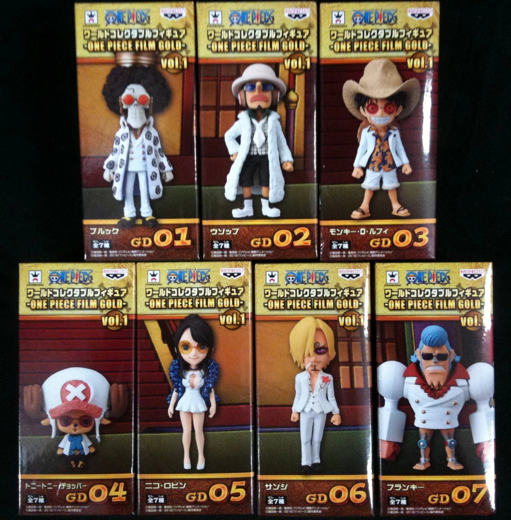 Banpresto WCF Film Gold 01 One Piece Complete 7 Type Set